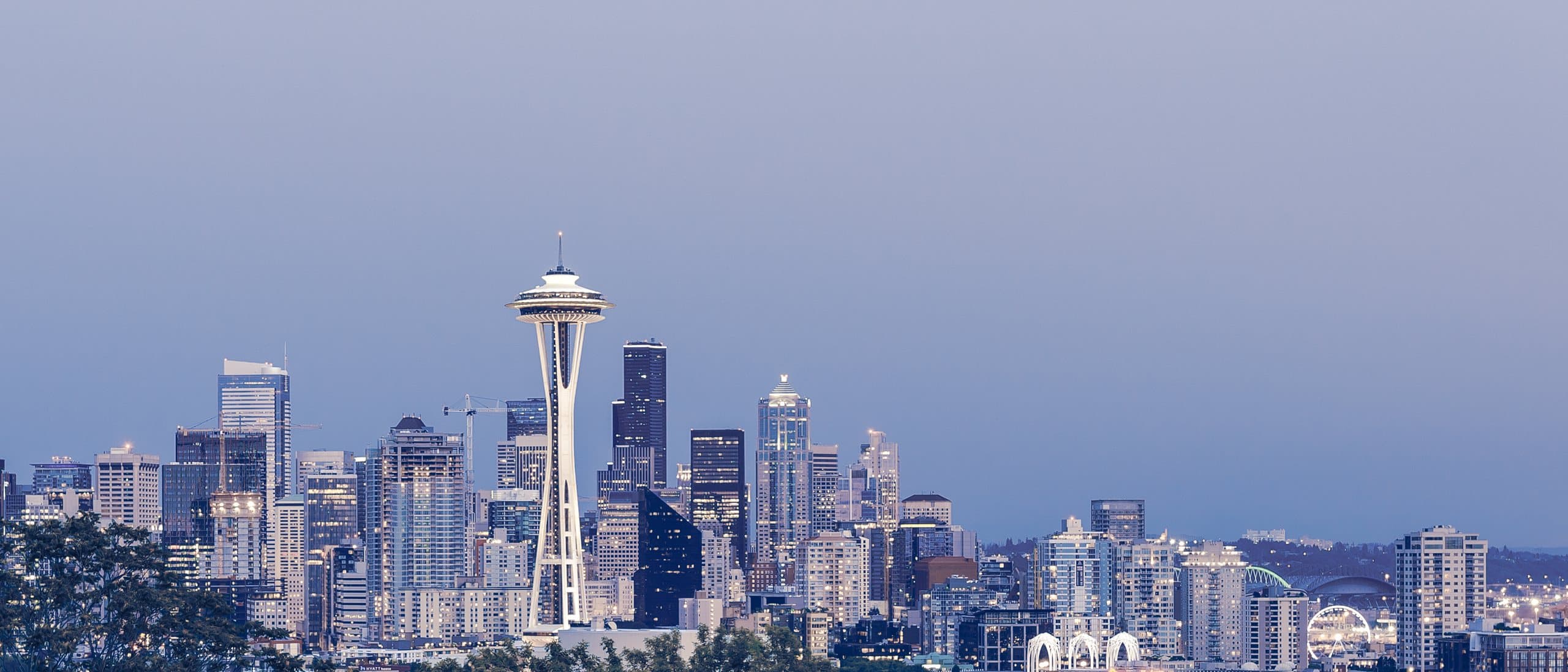 The downtown Seattle skyline, where Cascade has its offices.